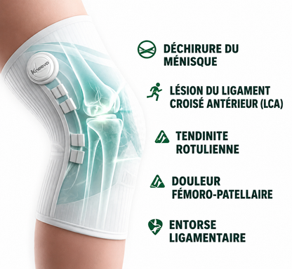 Genouillère ProFlex™ – Maintien Ajustable pour le Sport & le Quotidien