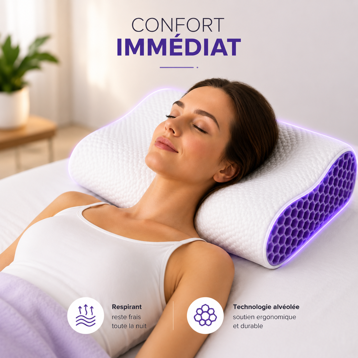Oreiller Ergonomique Premium Cervical en TPE
