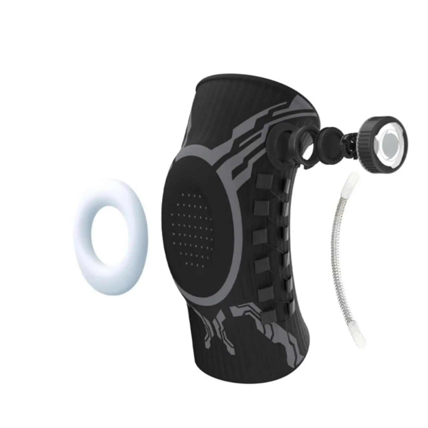 Genouillère Professionnelle Ajustable Anti-Transpiration pour la Récupération Articulaire, Protection du Ménisque et de la Rotule pour la Musculation, la Randonnée, le Football et la Gymnastique à Domicile