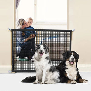 Barrière portable en maille respirante : sécurité et confort pour animaux et enfants