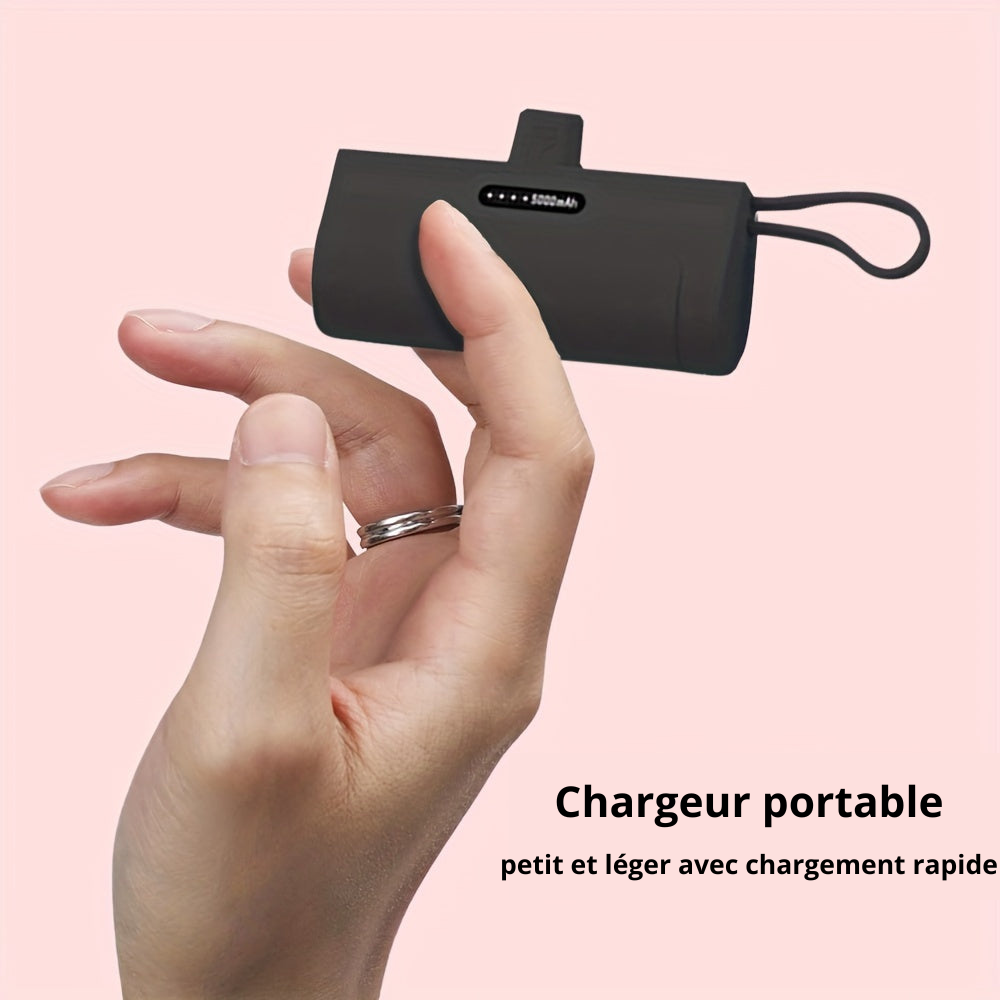 Chargez votre téléphone en toute simplicité avec notre minichargeur portable  !